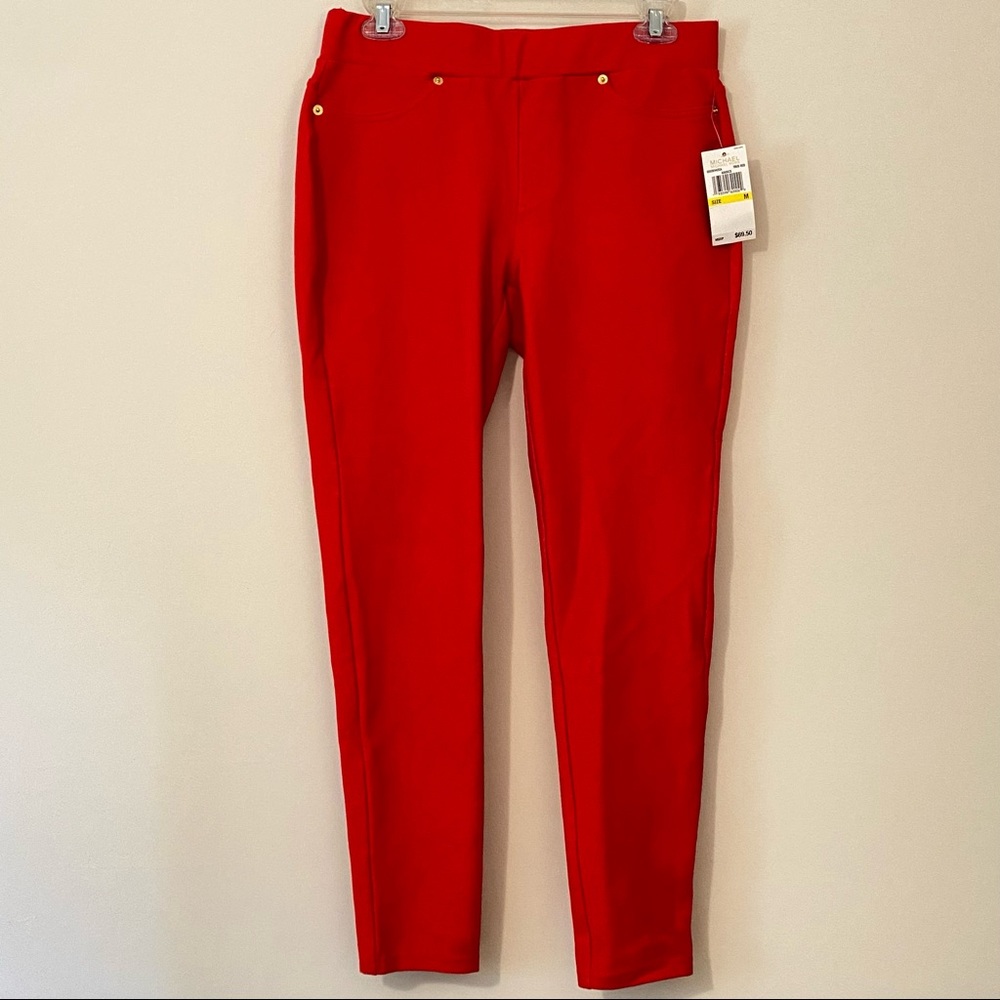 Michael Kors Red Slim Leg Pants NWT..non Smoking home